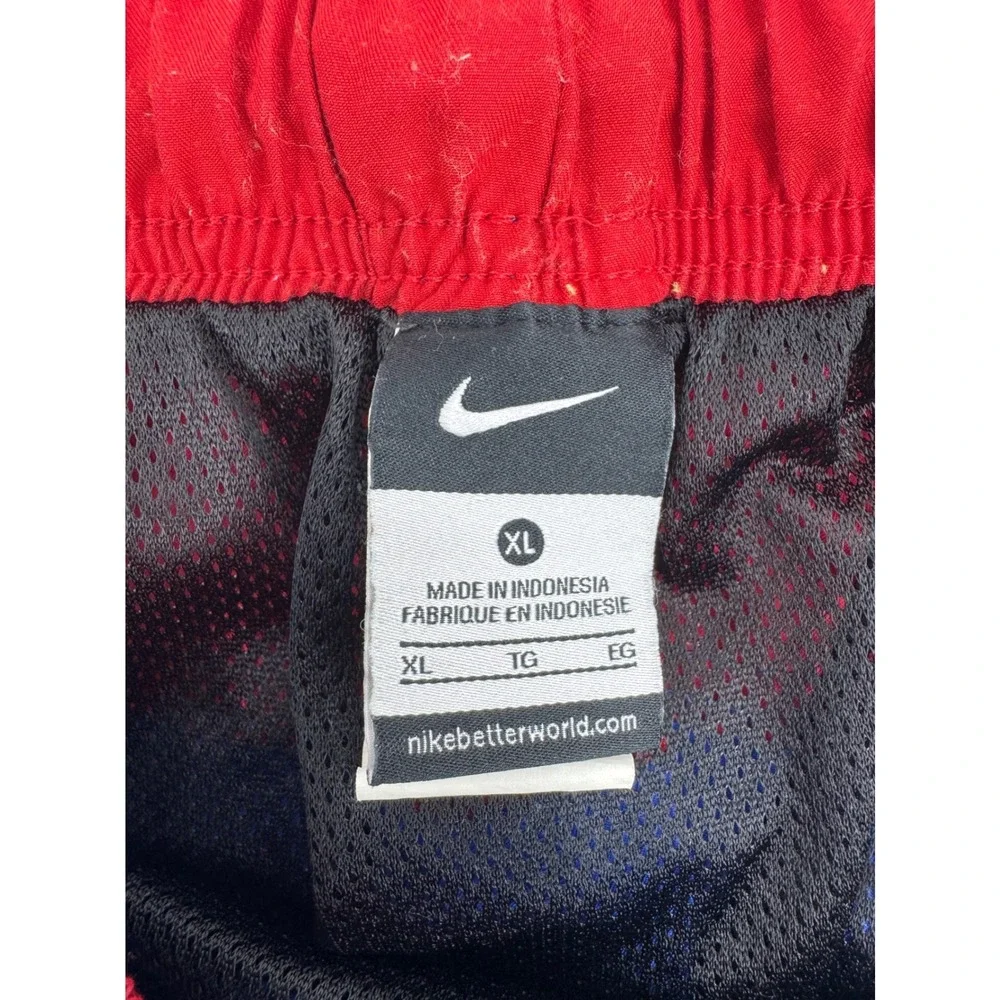 Vintage Nike Mens XL Blue Red Swim Trunks Board Shorts Mesh‎ Lined NESS6350 425